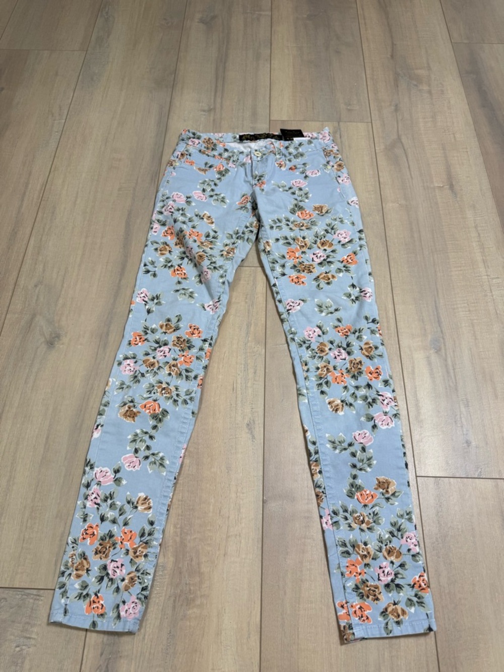 Floral Print Light Blue Women’s pants by Red Pepper